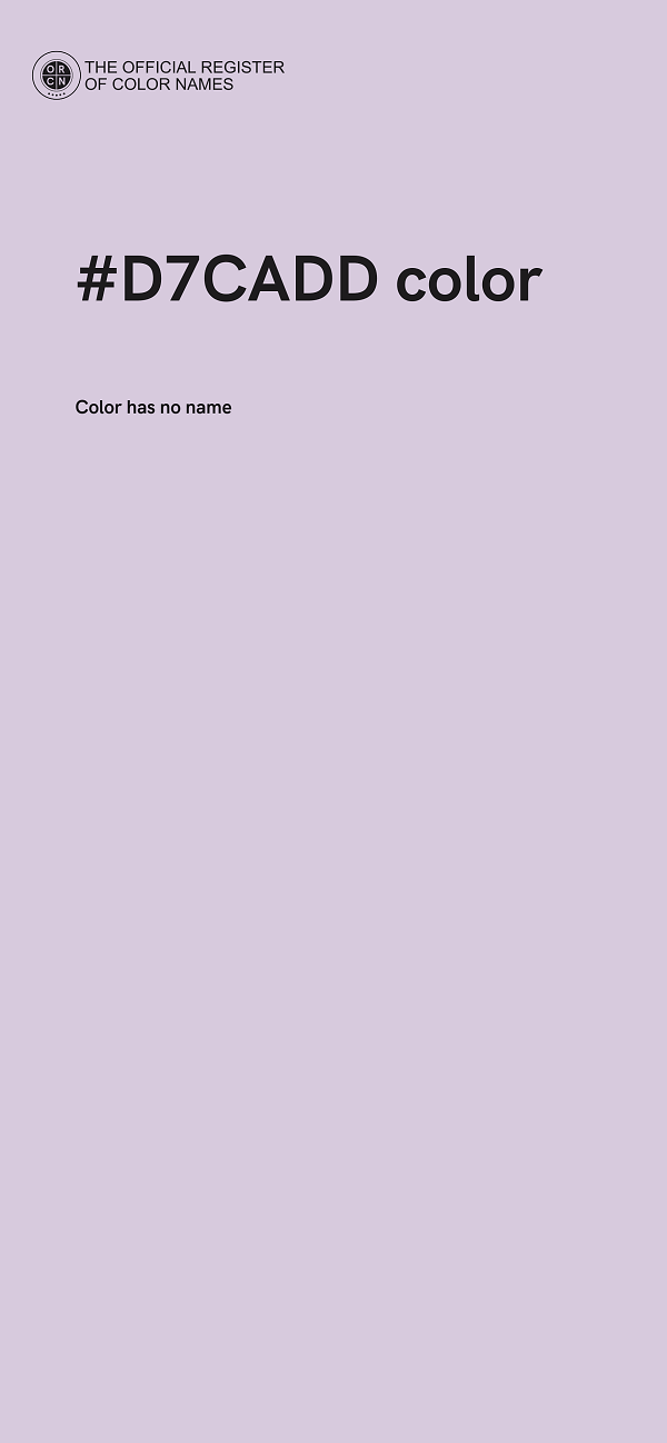 #D7CADD color image