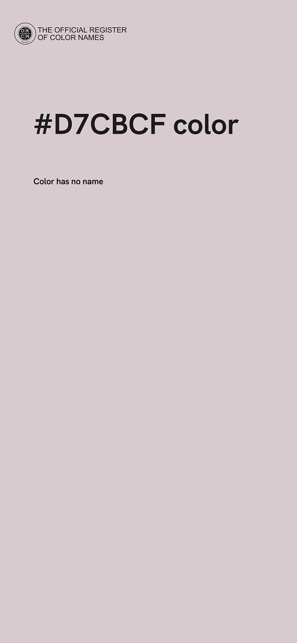#D7CBCF color image