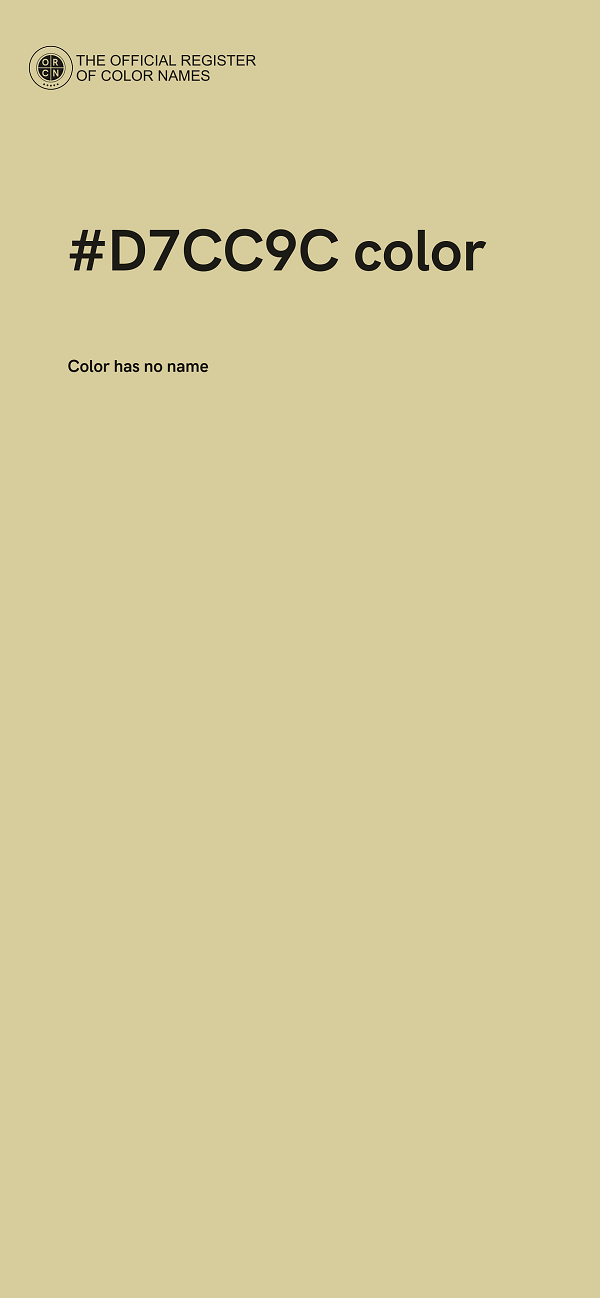 #D7CC9C color image