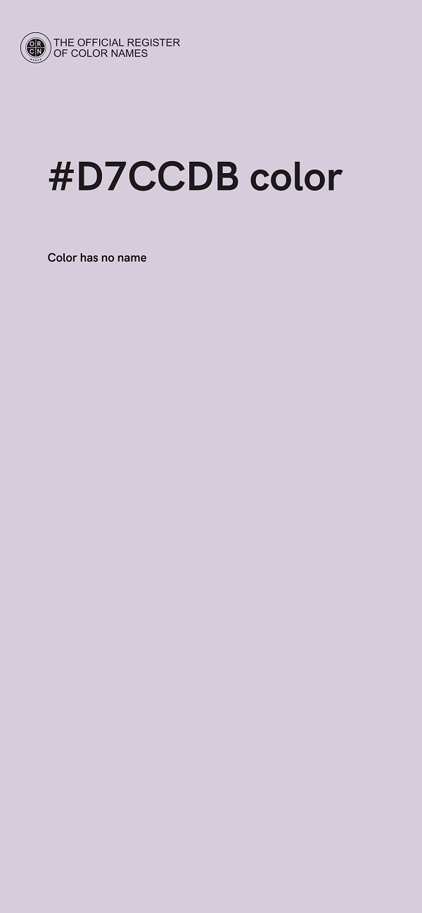 #D7CCDB color image