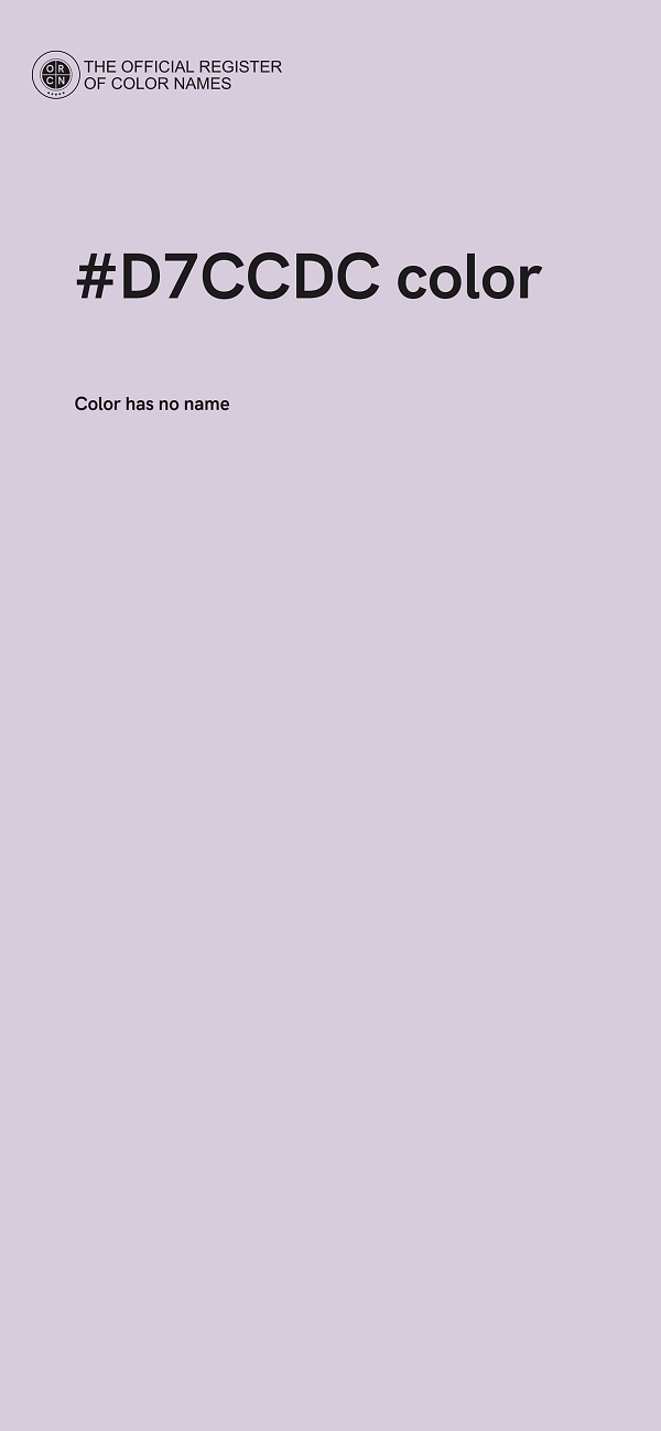 #D7CCDC color image