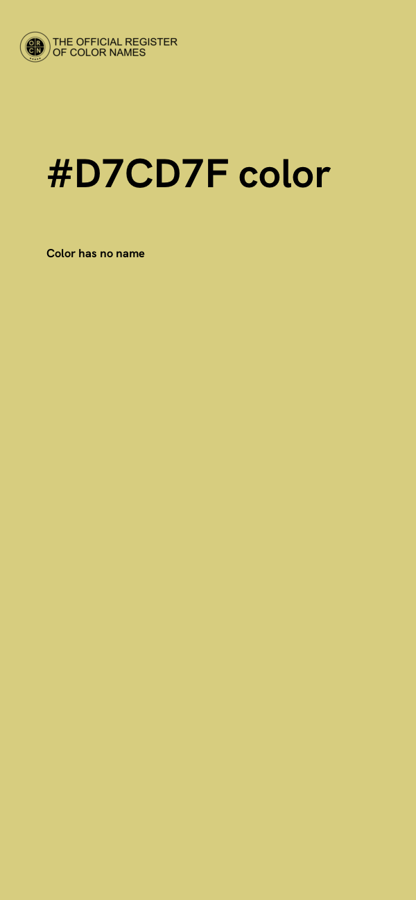 #D7CD7F color image