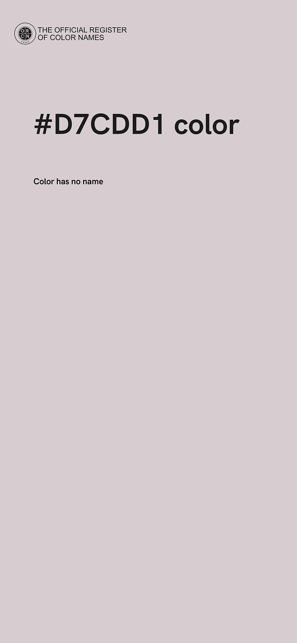 #D7CDD1 color image