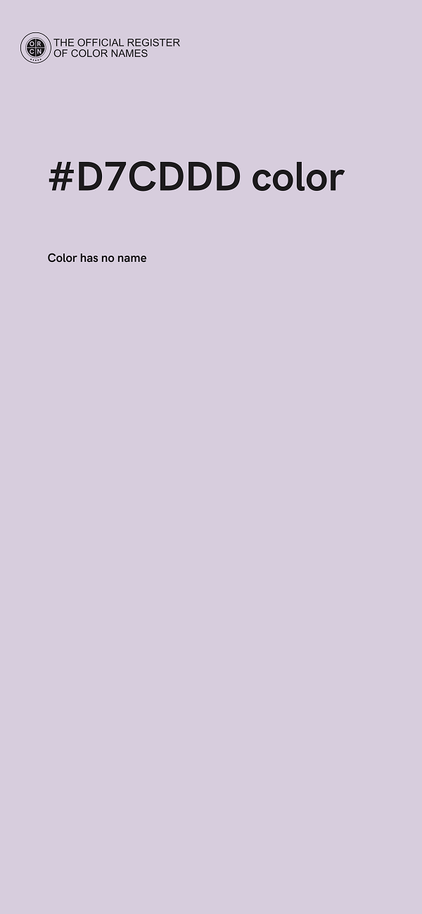 #D7CDDD color image