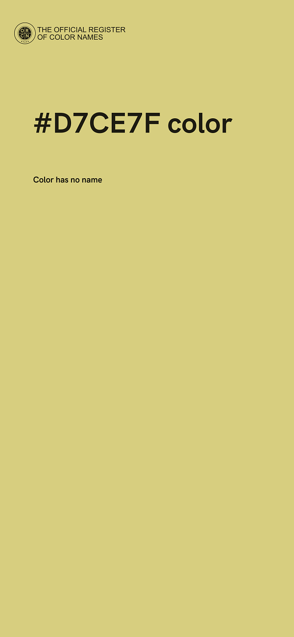 #D7CE7F color image