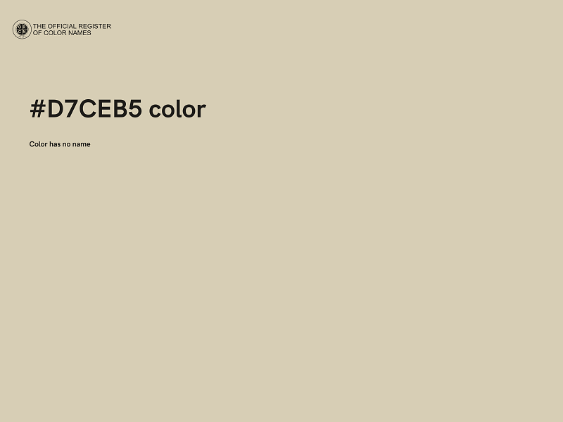 #D7CEB5 color image