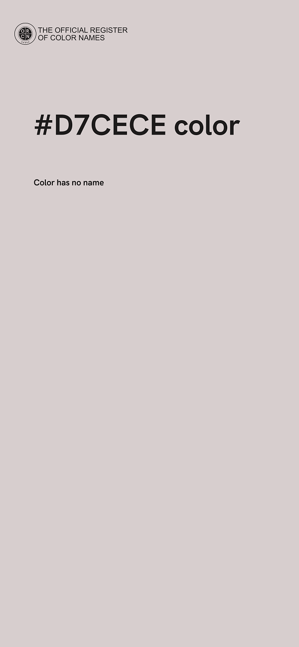 #D7CECE color image