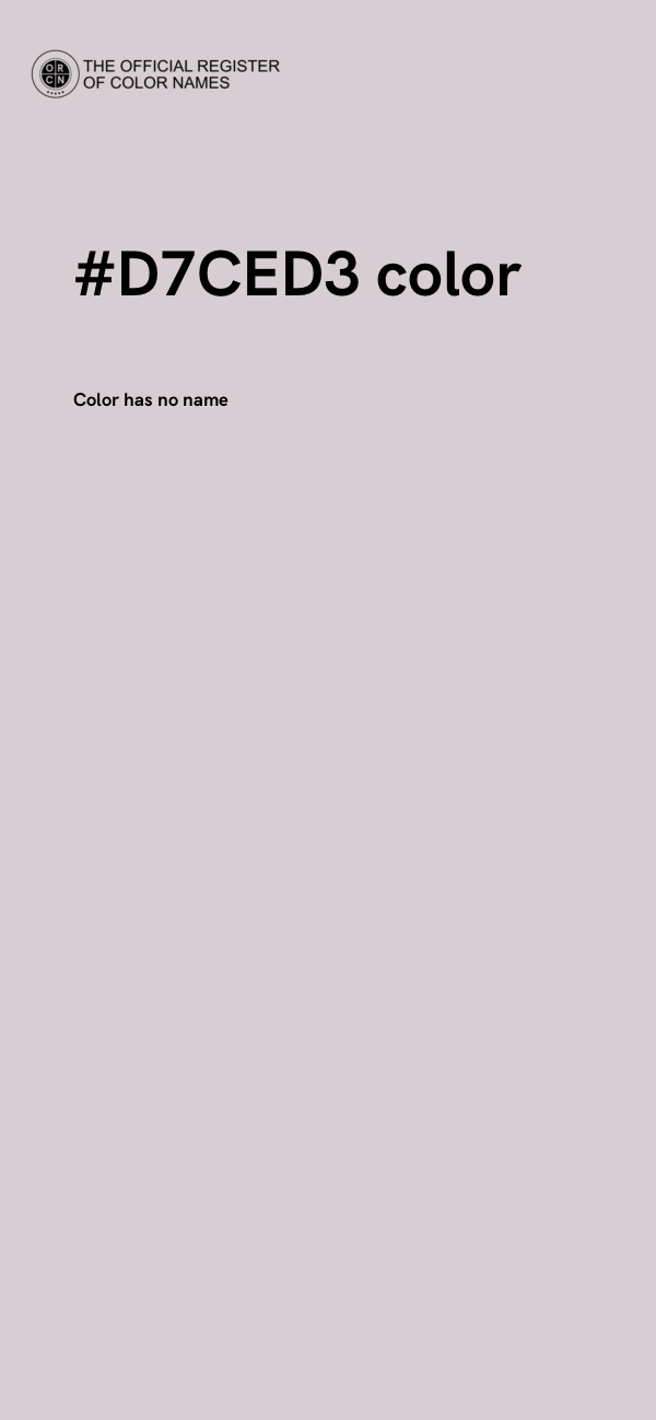 #D7CED3 color image