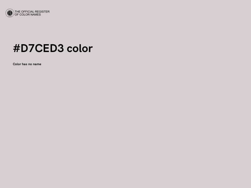 #D7CED3 color image
