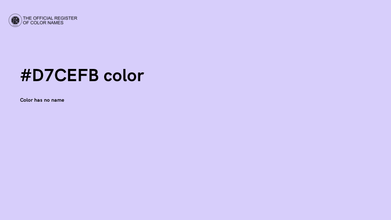 #D7CEFB color image