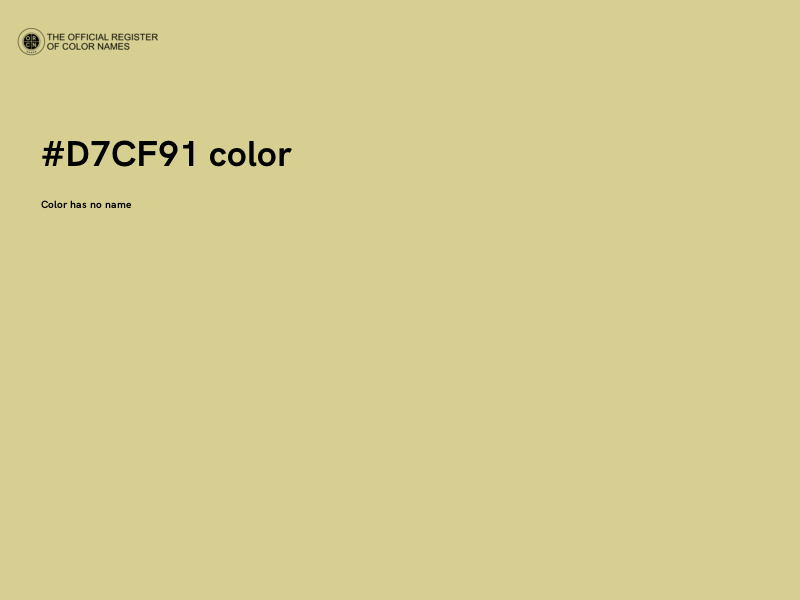 #D7CF91 color image