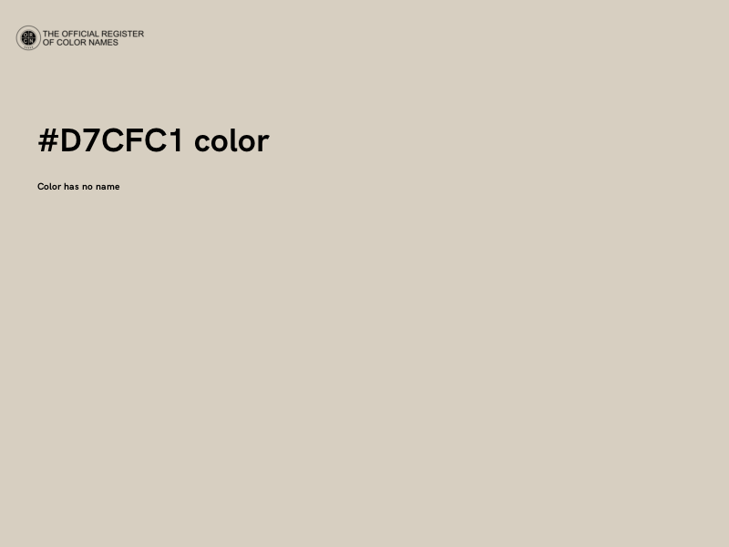 #D7CFC1 color image