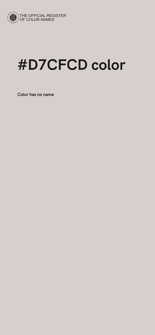 #D7CFCD color image