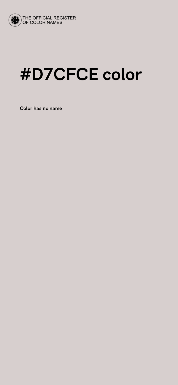 #D7CFCE color image