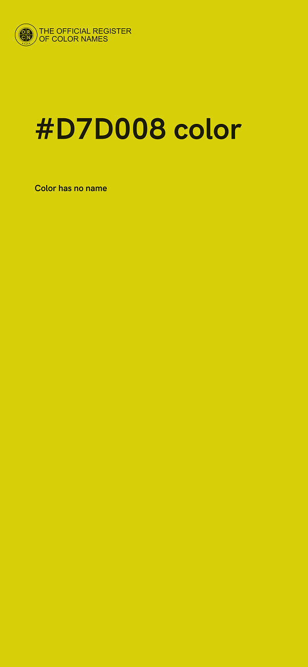 #D7D008 color image
