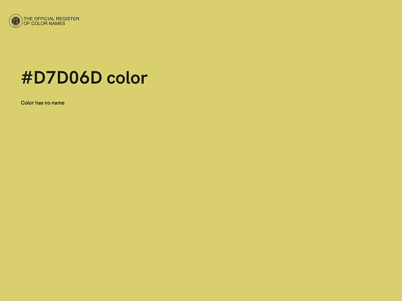 #D7D06D color image