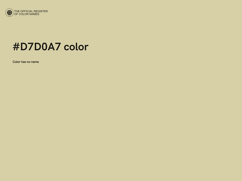 #D7D0A7 color image