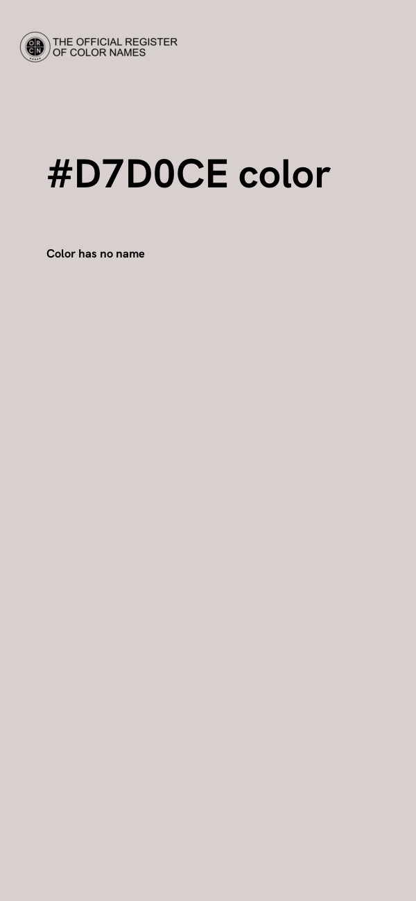 #D7D0CE color image