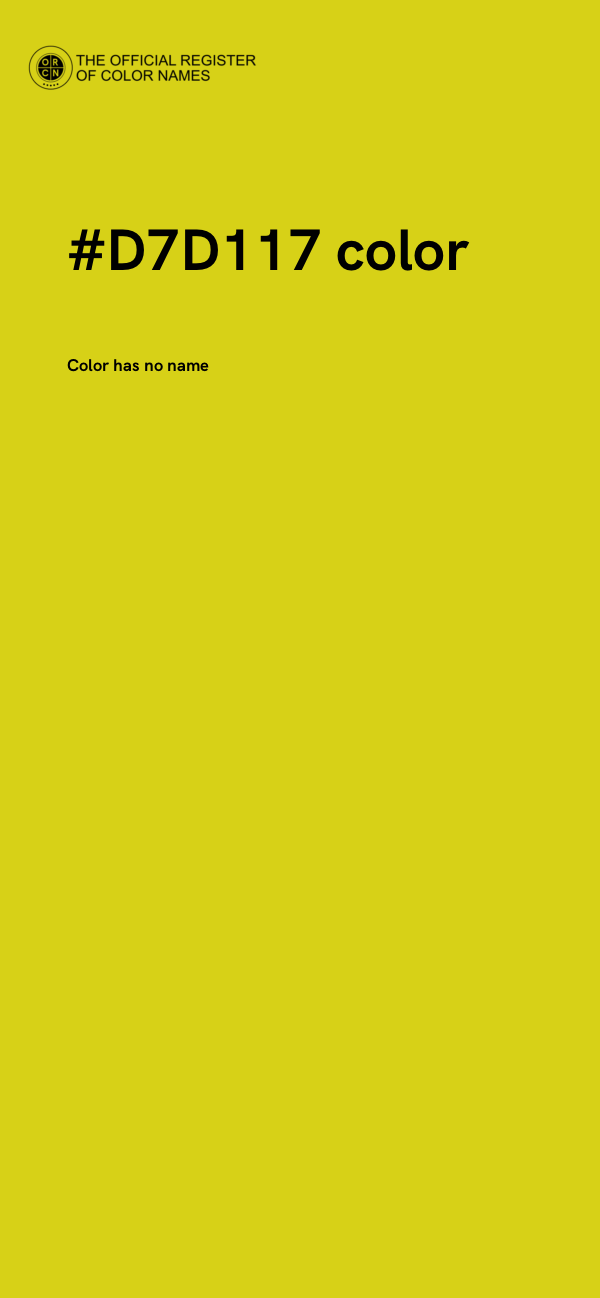 #D7D117 color image