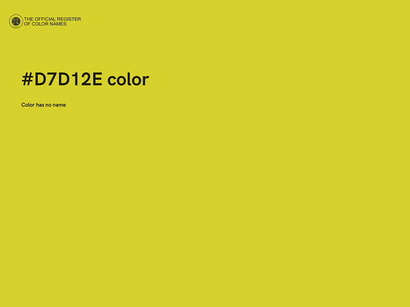 #D7D12E color image