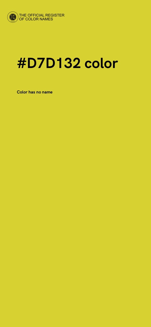 #D7D132 color image