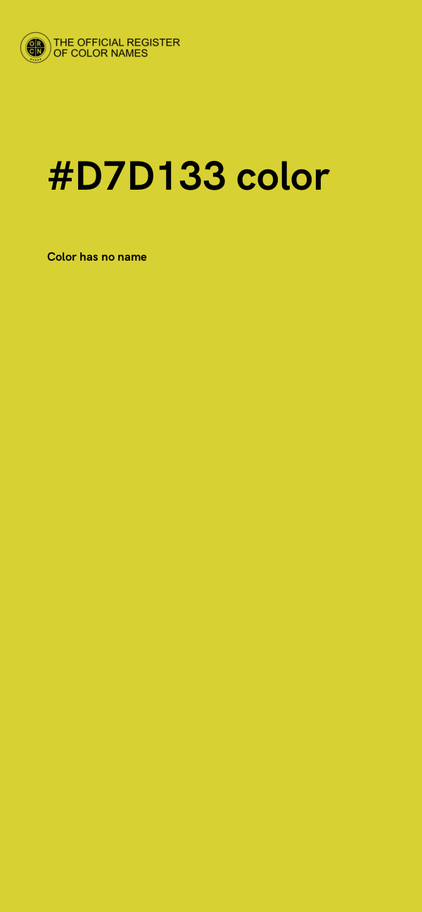 #D7D133 color image