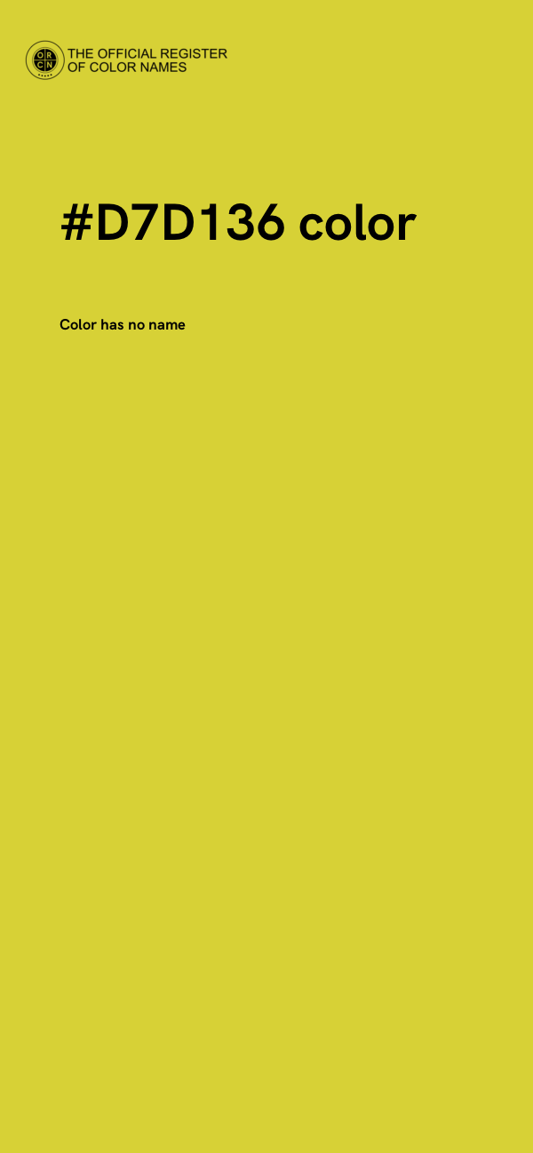 #D7D136 color image