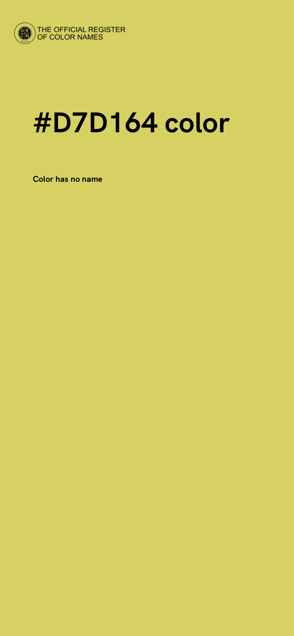 #D7D164 color image