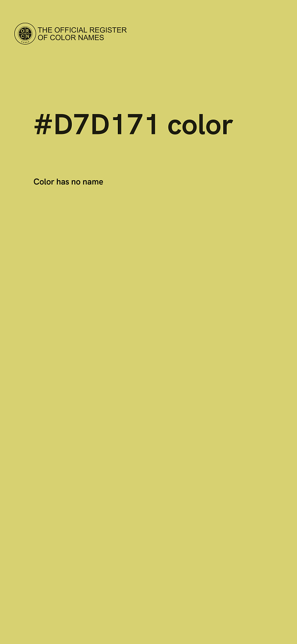 #D7D171 color image