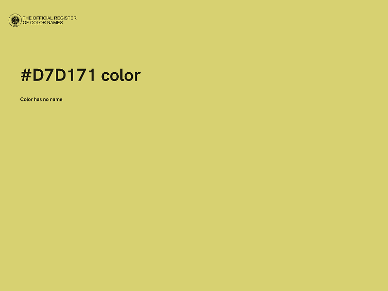 #D7D171 color image