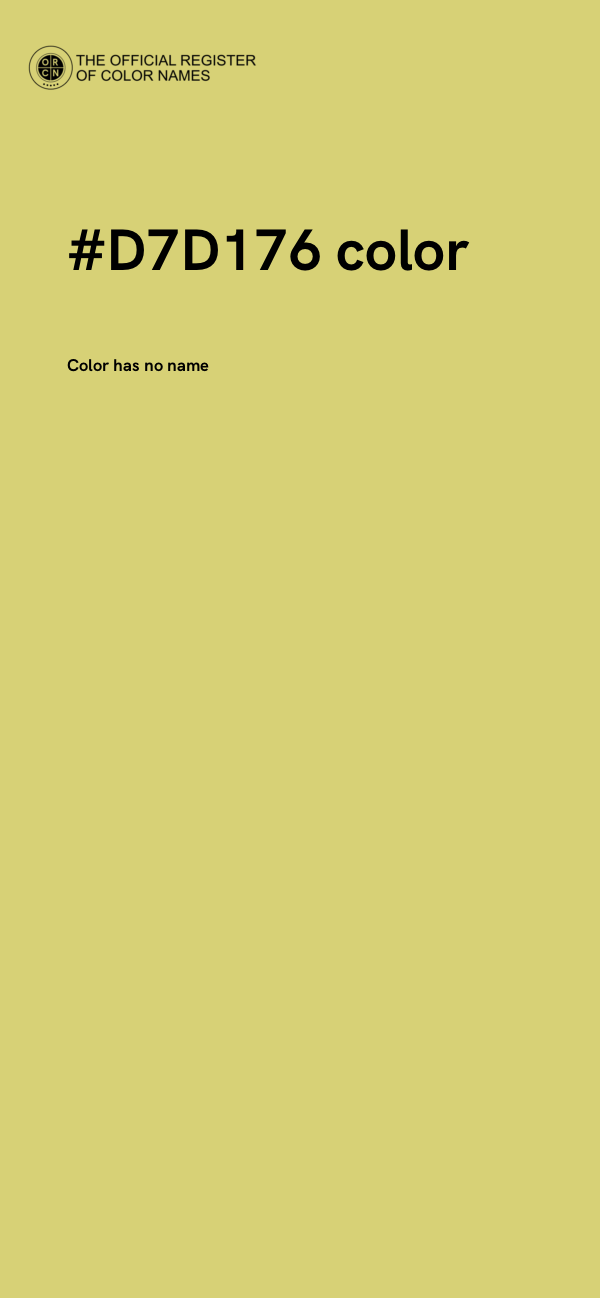 #D7D176 color image