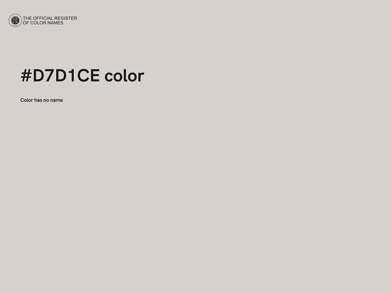 #D7D1CE color image