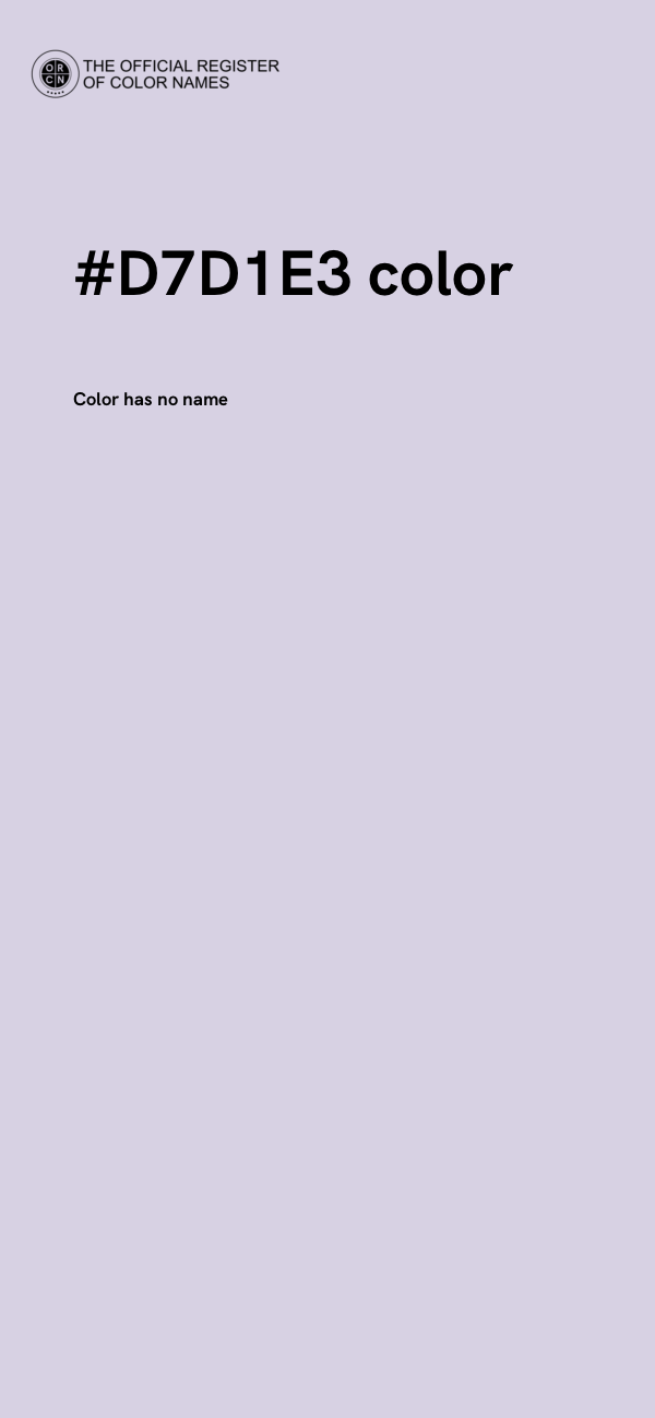 #D7D1E3 color image