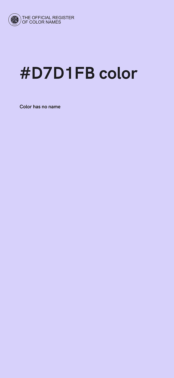 #D7D1FB color image