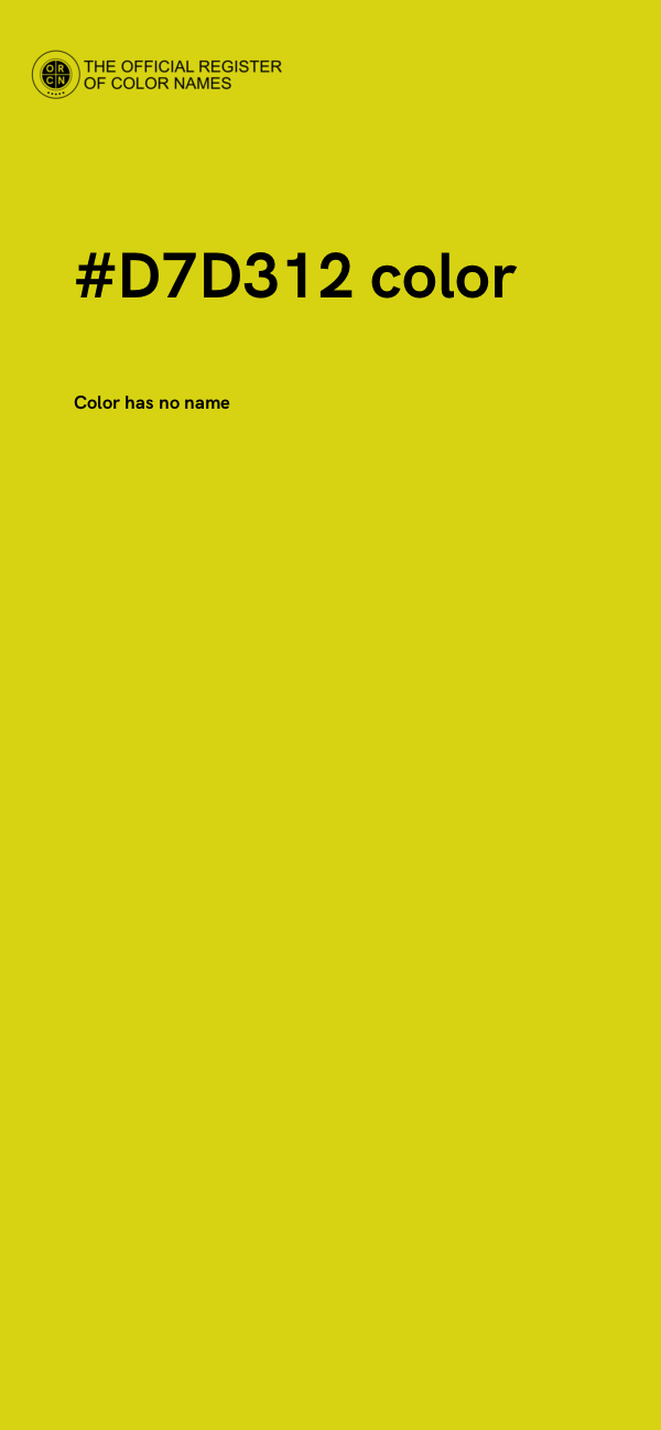 #D7D312 color image