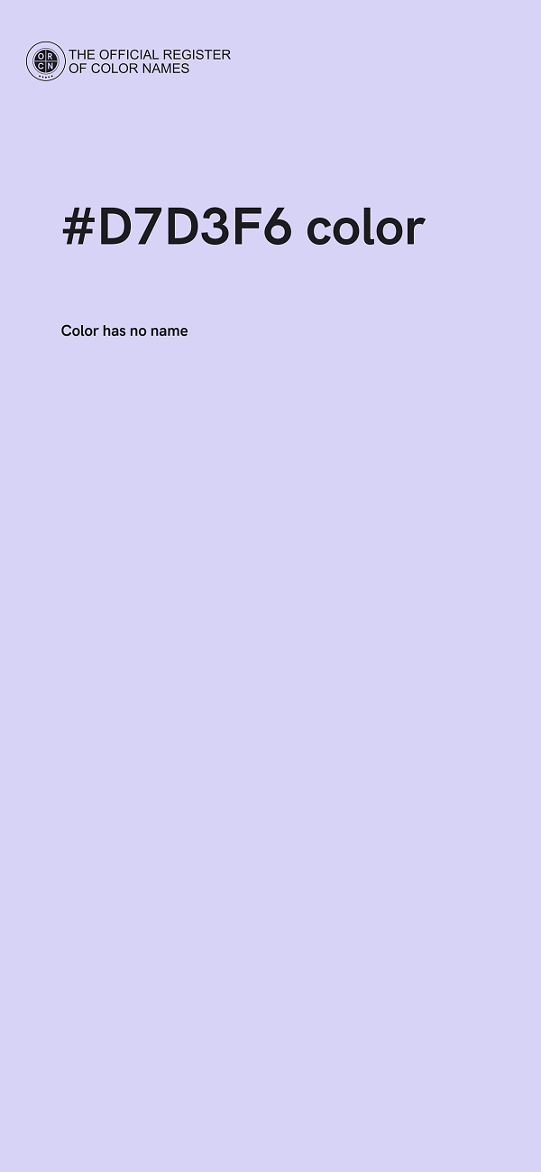 #D7D3F6 color image