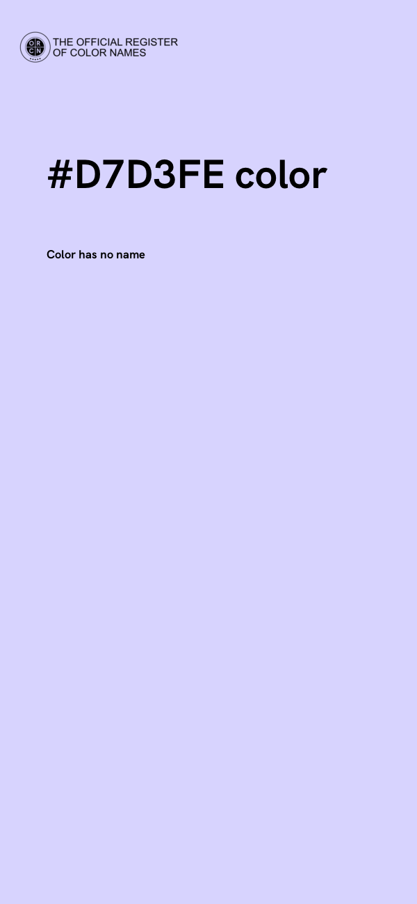#D7D3FE color image
