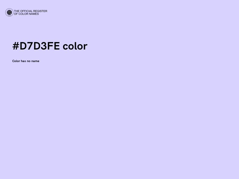#D7D3FE color image