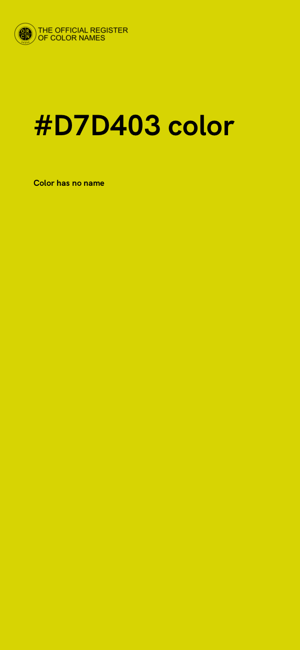 #D7D403 color image