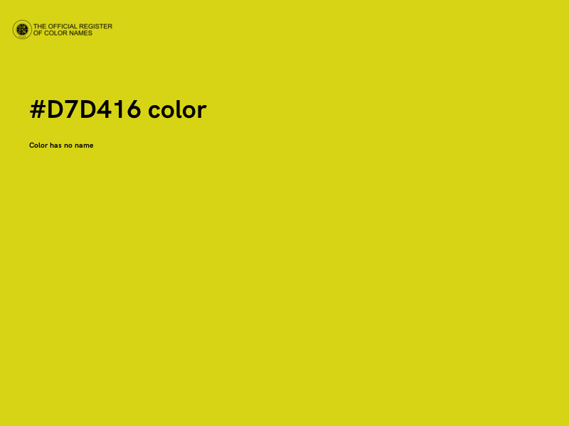 #D7D416 color image