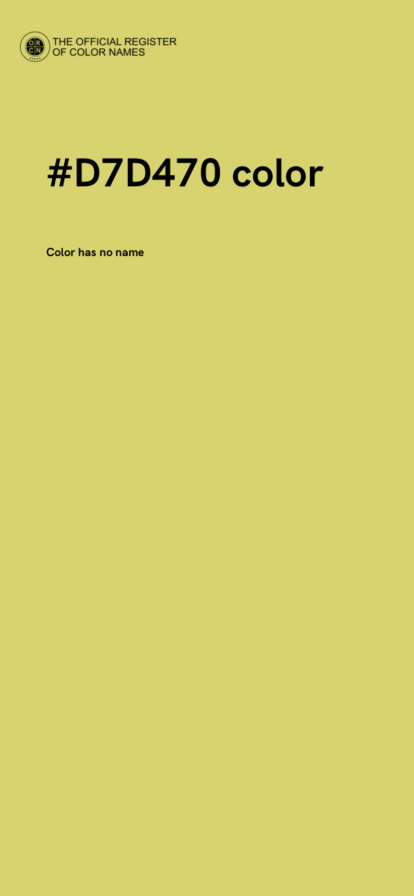 #D7D470 color image