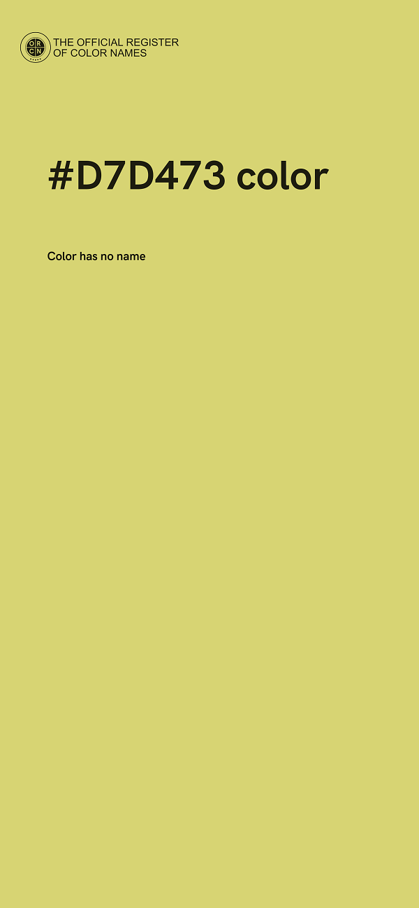 #D7D473 color image