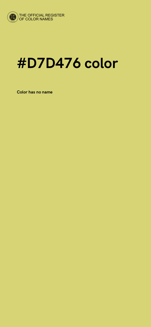 #D7D476 color image