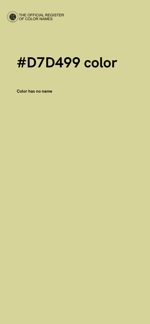 #D7D499 color image