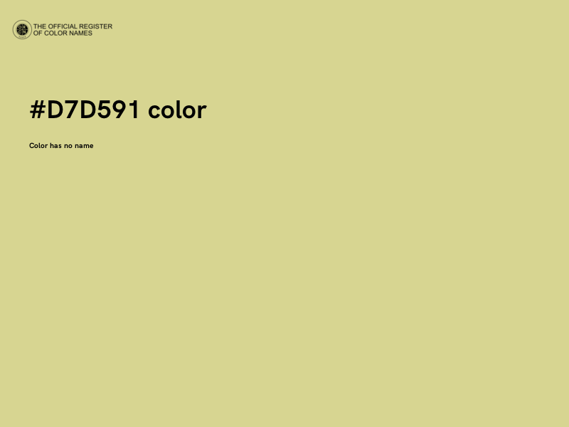 #D7D591 color image