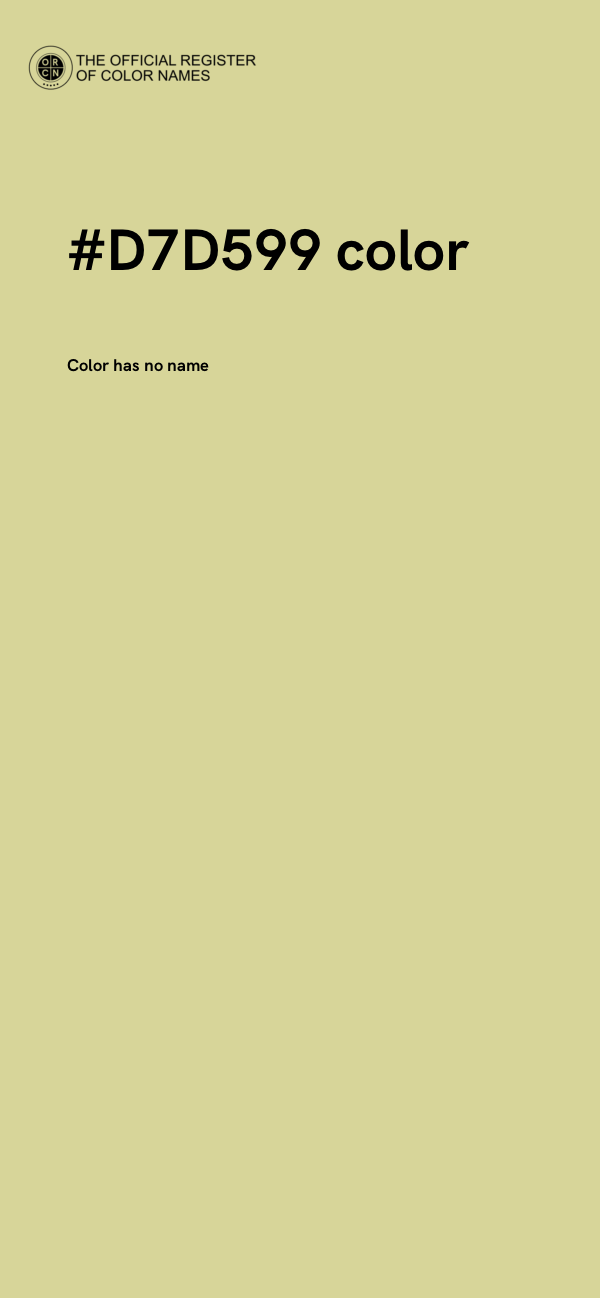 #D7D599 color image
