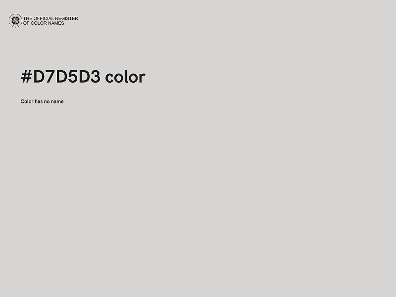 #D7D5D3 color image