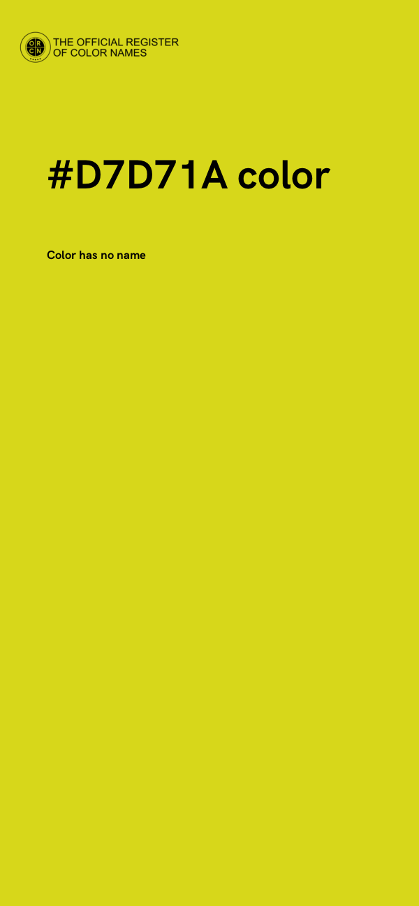 #D7D71A color image