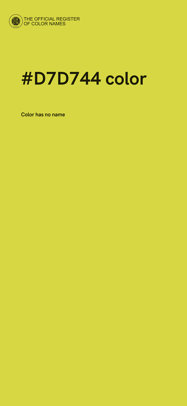 #D7D744 color image