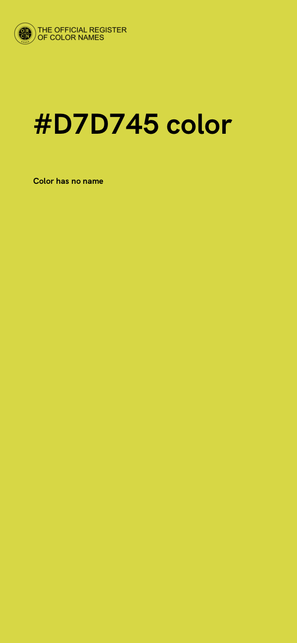 #D7D745 color image